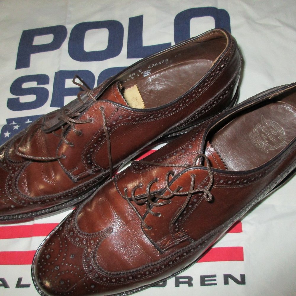 VTG FLORSHEIM ROYAL IMPERIAL BROGUE OXORD 8 1/2 D